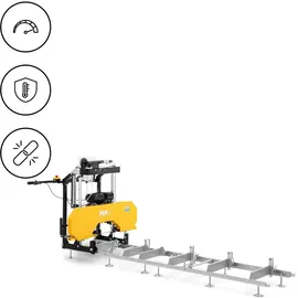 MSW Blockbandsäge 7 PS 2800 U/min 3 m Rollbahn