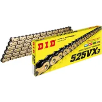 DID 525vx3 Kette Gold/Black 120 Links Kettensatz