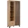 MID.YOU Standvitrine 92 x 198 x 40 cm Braun