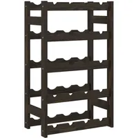 vidaXL Weinregal 43 x 25 x 70 cm Schwarz
