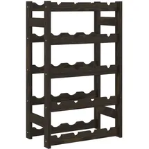 vidaXL Weinregal 43 x 25 x 70 cm Schwarz