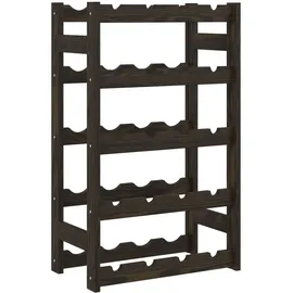vidaXL Weinregal 43 x 25 x 70 cm Schwarz