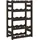 vidaXL Weinregal 43 x 25 x 70 cm Schwarz