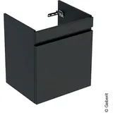 Geberit Waschtischunterschrank 1 Auszug 58,5 x 60,6 x 44,6 cm Schwarz