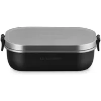 Le Creuset Lunchbox 900ml Schwarz Matt Edelstahl
