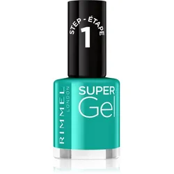 Rimmel Super Gel Gel-Lack für Fingernägel - keine UV/LED Lampe erforderlich Farbton 098 Never Blue With You 12 ml