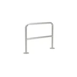 Fahrrad-Anlehnbügel 9200,L1000,Edelstahl, zum Aufdübeln