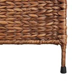 vidaXL Paravent 3-tlg. Braun 122x180 cm Wasserhyazinthe