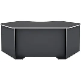 byLIVING Schreibtisch Thanatos Anthrazit / Weiß