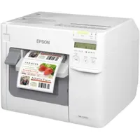 Epson ColorWorks C3500, Cutter, Disp., USB, Ethernet, NiceLabel, weiß, C31CD5401...