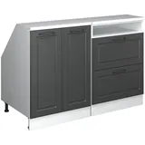Vicco Dachschrägenschrank-Set 120 x 83,8 x 60 cm Anthrazit/Weiß