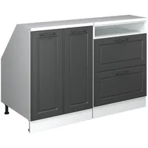 Vicco Dachschrägenschrank-Set 120 x 83,8 x 60 cm Anthrazit/Weiß