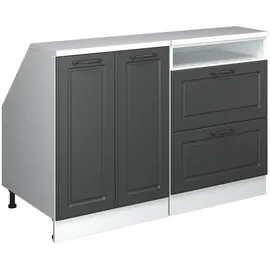 Vicco Dachschrägenschrank-Set 120 x 83,8 x 60 cm Anthrazit/Weiß