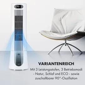 Klarstein Skyscraper Frost Luftkühler 45 W 7 Liter 2 Kühlakkus mobil