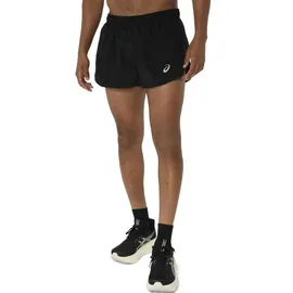 Asics core run schwarz herren split shorts - S