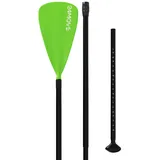 24move 24MOVE® Paddel Einzelpaddel Stechpaddel für SUP Stand Up Board, Kajak, Leicht aus Aluminium 210cm, verstellbar grün