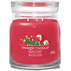YANKEE CANDLE MITTLERES GLAS HOLIDAY CHEER Kerzen 368 g