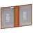 LEAS Ausweismappe- & -hülle mit 2 Sichtfenstern Echt-Leder, Cognac Card-Collection