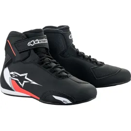 Alpinestars Sektor Motorradschuhe, schwarz-weiss-rot, Größe 42