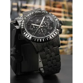 Louis XVI Majesté Frosted Iced Out Edelstahl 43 mm LXVI1184