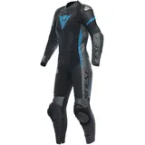 Dainese Grobnik Lady black anthracite teal Gr. 48 Damen Einteiler Lederkombi