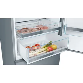 Bosch Serie 6 KGE49AICA Kühl-Gefrierkombination (419 l, 2010 mm hoch, Edelstahl)