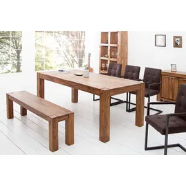 Riess-Ambiente Massivholz Esstisch MAKASSAR 160cm Sheesham Tisch einzigartige Maserung Holztisch Küchentisch Konferenztisch