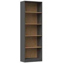 ibonto Bücherregal 60 x 30 x 180 cm Eiche