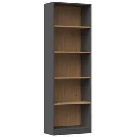 ibonto Bücherregal 60 x 30 x 180 cm Eiche