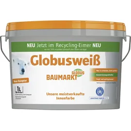 Globus Baumarkt Wandfarbe Weiß matt 1 l
