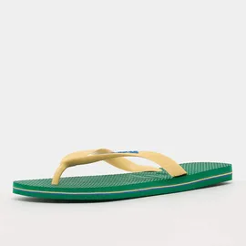 havaianas Brasil Logo Grün/Gelb 39
