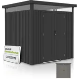 Juskys Gerätehaus Luzern 2,30 x 2,30 m Anthrazit