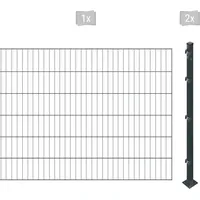 Arvotec Einstabmattenzaun 2 m x 120 cm grau/Kunststoff