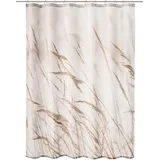 Kleine Wolke Duschvorhang Sylt 180 x 200 cm Polyester Beige Natur