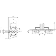 Bernstein Standarmatur freistehende Wannenarmatur Chrom