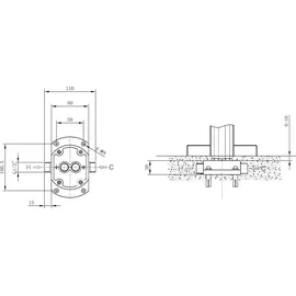 Bernstein Standarmatur freistehende Wannenarmatur Chrom