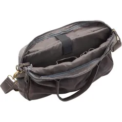 Pride & Soul Laptoptasche Mystify 42x32x6cm Canvas-Lederimitat-Mix grau/braun