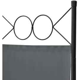 [en.casa] Raumteiler Saragossa 240 x 171 cm dunkelgrau