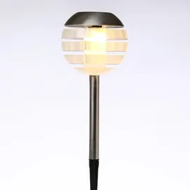 seasonals Solarleuchte Kunststoff Metall 32x12,5 4er Set silber