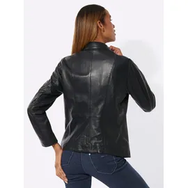 MAINPOL Lammnappa-Lederblazer in schwarz | Gr.: 40