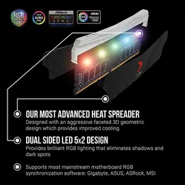 PNY XLR8 Gaming Epic-X RGB DDR4 3200MHz 8GB Desktop Memory Single Pack, Schwarz
