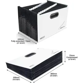 Rapesco RAPESCO® Fächermappe Supafile Plus 26 Fächer weiß, 1 St.