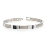 Boccia Titanium Damenarmband Titan grau 03036-01 Größe 18