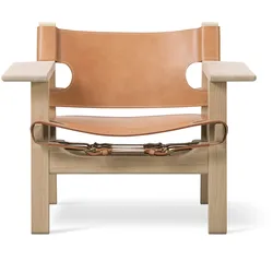 Fredericia The Spanish Chair, eiche geseift / leder natur