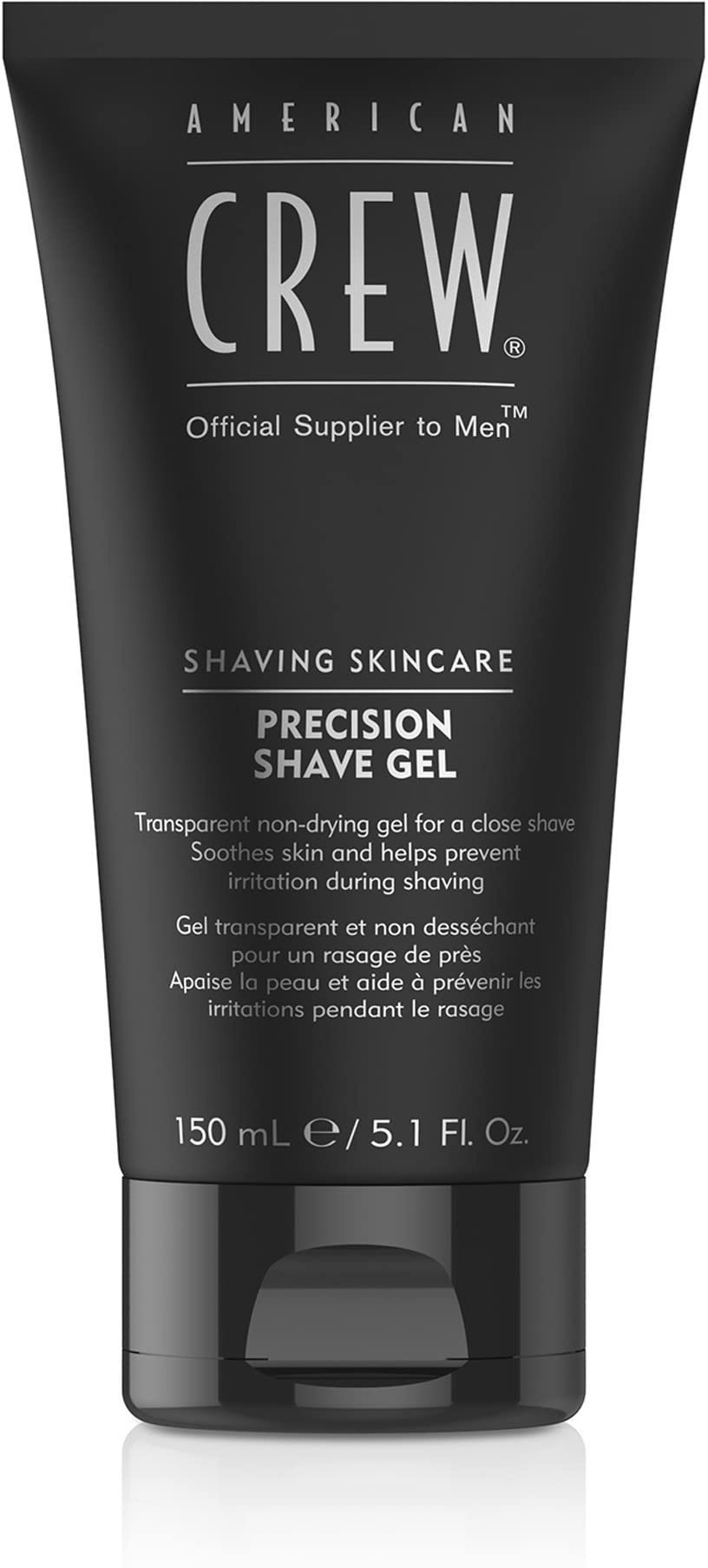 AMERICAN CREW – Precision Shave Gel, 150 ml, Rasiergel für präzise Rasuren, Gel spendet Feuchtigkeit & beruhigt die Haut, Pflegeprodukt beugt Irritationen vor