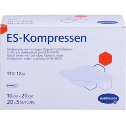 ES-KOMPRESSEN steril 10x20 cm Großpackung 100 St.