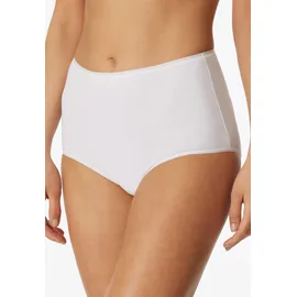 SCHIESSER Maxislip "95/5", Damen, Gr. 50, weiß (100, weiß), Single Jersey, Obermaterial: 95% Baumwolle, 5% Elasthan, unifarben, körpernah, Unterhosen, mit flachen Nähten
