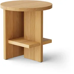 NINE - Tee Beistelltisch rund Ø 40 cm, Eiche
