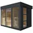 Saunahaus Paradiso 3x2 (2-Raum) anthrazit -