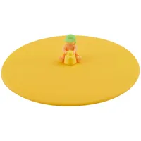 LURCH Mein Deckel Beach Kids Simon Sandburg, Glasabdeckung aus BPA-freiem Premium-Platin-Silikon, Ø 10,5cm,